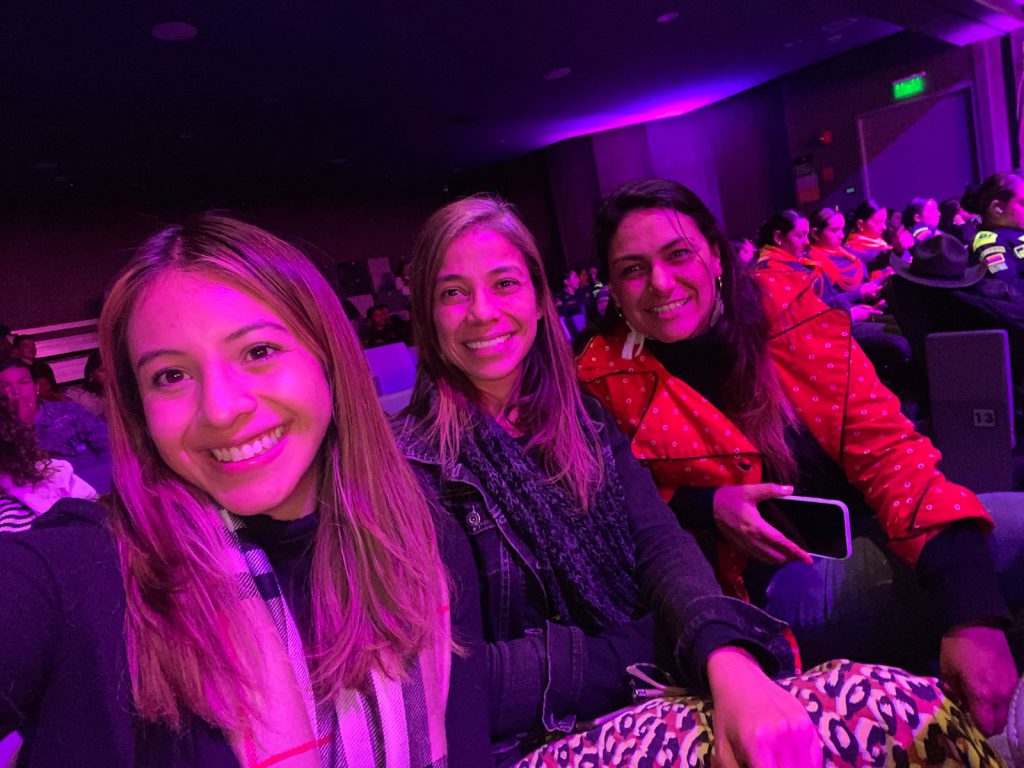 WW4W Sarah Botache, Catalina Gomez, Carolina Echeverri en el Women Working For The World Bogotá