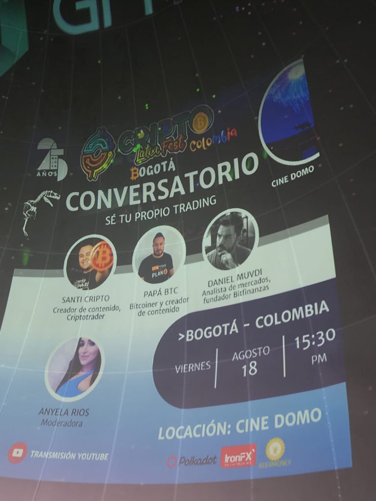 CriptoLatinFest Bogota 2023 FROW Coolture Duber Lopez